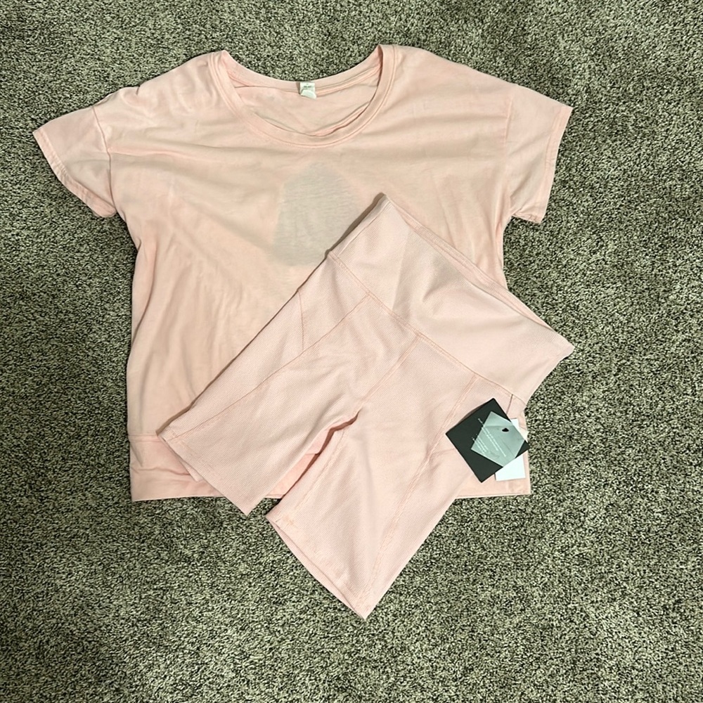 Cycle house pink workout set